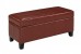 STORAGE OTTOMAN RED